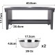 Nothing Burger Raised Dog Bowls for Large Dogs, Dog Bowl with Stand, Bamboo with 2 Stainless Steel Bowls (Grey) Nothing Burger Raised Dog Bowls for Large Dogs, Dog Bowl with Stand, Bamboo with 2 Stainless Steel Bowls (Grey)