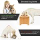 Nothing Burger Raised Dog Bowls for Large Dogs, Dog Bowl with Stand, Bamboo with 2 Stainless Steel Bowls (Grey) Nothing Burger Raised Dog Bowls for Large Dogs, Dog Bowl with Stand, Bamboo with 2 Stainless Steel Bowls (Grey)