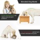 Nothing Burger Raised Dog Bowls for Large Dogs, Dog Bowl with Stand, Bamboo with 2 Stainless Steel Bowls (Grey) Nothing Burger Raised Dog Bowls for Large Dogs, Dog Bowl with Stand, Bamboo with 2 Stainless Steel Bowls (Grey)
