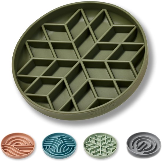 OHMO Anti-sling dog bowl, anti-slinging bowl dogs for cats puppies, healthy eating, stops bloating, non-slip, environmentally friendly silicone (coral) OHMO Anti-sling dog bowl, anti-slinging bowl dogs for cats puppies, healthy eating, stops bloating, non-slip, environmentally friendly silicone (coral)