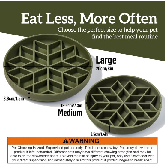 OHMO Anti-sling dog bowl, anti-slinging bowl dogs for cats puppies, healthy eating, stops bloating, non-slip, environmentally friendly silicone (coral) OHMO Anti-sling dog bowl, anti-slinging bowl dogs for cats puppies, healthy eating, stops bloating, non-slip, environmentally friendly silicone (coral)