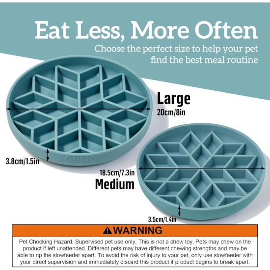 OHMO Anti-sling dog bowl, anti-slinging bowl dogs for cats puppies, healthy eating, stops bloating, non-slip, environmentally friendly silicone (slate grey) OHMO Anti-sling dog bowl, anti-slinging bowl dogs for cats puppies, healthy eating, stops bloating, non-slip, environmentally friendly silicone (slate grey)