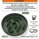 OHMO Anti-sling dog bowl, anti-slinging bowl dogs for cats puppies, healthy eating, stops bloating, non-slip, environmentally friendly silicone (slate grey) OHMO Anti-sling dog bowl, anti-slinging bowl dogs for cats puppies, healthy eating, stops bloating, non-slip, environmentally friendly silicone (slate grey)
