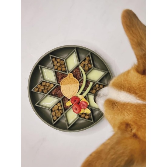 OHMO Anti-sling dog bowl, anti-slinging bowl dogs for cats puppies, healthy eating, stops bloating, non-slip, environmentally friendly silicone (slate grey) OHMO Anti-sling dog bowl, anti-slinging bowl dogs for cats puppies, healthy eating, stops bloating, non-slip, environmentally friendly silicone (slate grey)