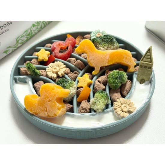 OHMO Anti-sling dog bowl, anti-slinging bowl dogs for cats puppies, healthy eating, stops bloating, non-slip, environmentally friendly silicone (slate grey) OHMO Anti-sling dog bowl, anti-slinging bowl dogs for cats puppies, healthy eating, stops bloating, non-slip, environmentally friendly silicone (slate grey)