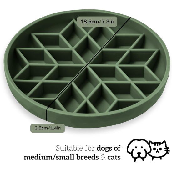 OHMO Anti-sling dog bowl, anti-slinging bowl dogs for cats puppies, healthy eating, stops bloating, non-slip, environmentally friendly silicone (slate grey) OHMO Anti-sling dog bowl, anti-slinging bowl dogs for cats puppies, healthy eating, stops bloating, non-slip, environmentally friendly silicone (slate grey)