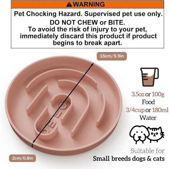 OHMO Anti-sling dog bowl, anti-slinging bowl dogs for cats puppies, healthy eating, stops bloating, non-slip, environmentally friendly silicone (slate grey) OHMO Anti-sling dog bowl, anti-slinging bowl dogs for cats puppies, healthy eating, stops bloating, non-slip, environmentally friendly silicone (slate grey)
