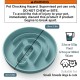OHMO Anti-sling dog bowl, anti-slinging bowl dogs for cats puppies, healthy eating, stops bloating, non-slip, environmentally friendly silicone (slate grey) OHMO Anti-sling dog bowl, anti-slinging bowl dogs for cats puppies, healthy eating, stops bloating, non-slip, environmentally friendly silicone (slate grey)