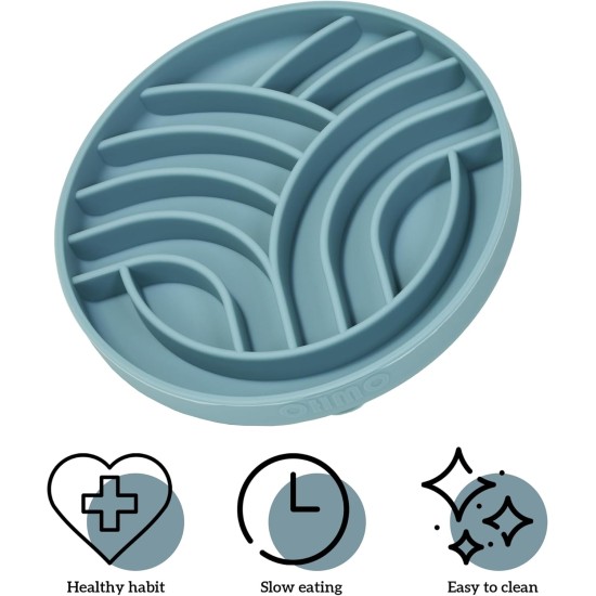 OHMO Anti-sling dog bowl, anti-slinging bowl dogs for cats puppies, healthy eating, stops bloating, non-slip, environmentally friendly silicone (slate grey) OHMO Anti-sling dog bowl, anti-slinging bowl dogs for cats puppies, healthy eating, stops bloating, non-slip, environmentally friendly silicone (slate grey)