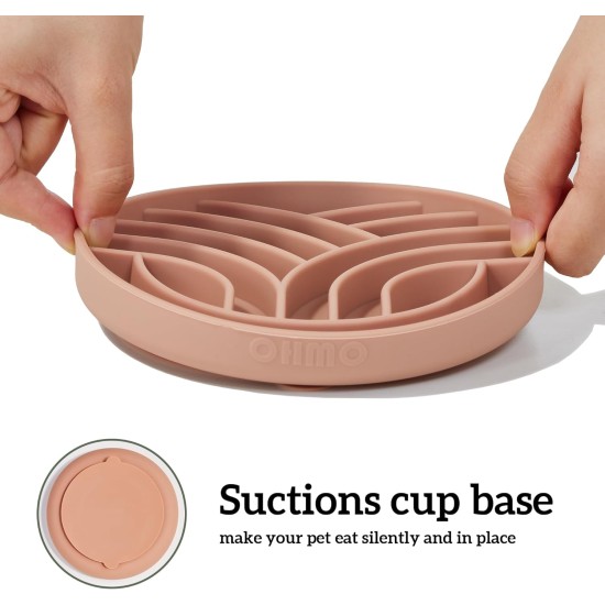 OHMO Anti-sling dog bowl, anti-slinging bowl dogs for cats puppies, healthy eating, stops bloating, non-slip, environmentally friendly silicone (slate grey) OHMO Anti-sling dog bowl, anti-slinging bowl dogs for cats puppies, healthy eating, stops bloating, non-slip, environmentally friendly silicone (slate grey)