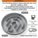 OHMO Anti-sling dog bowl, anti-slinging bowl dogs for cats puppies, healthy eating, stops bloating, non-slip, environmentally friendly silicone (slate grey) OHMO Anti-sling dog bowl, anti-slinging bowl dogs for cats puppies, healthy eating, stops bloating, non-slip, environmentally friendly silicone (slate grey)