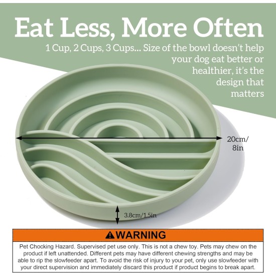OHMO Anti-sling dog bowl, anti-slinging bowl dogs for cats puppies, healthy eating, stops bloating, non-slip, environmentally friendly silicone (slate grey) OHMO Anti-sling dog bowl, anti-slinging bowl dogs for cats puppies, healthy eating, stops bloating, non-slip, environmentally friendly silicone (slate grey)