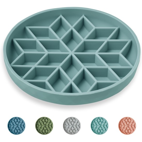 OHMO Anti-sling dog bowl, anti-slinging bowl dogs for cats puppies, healthy eating, stops bloating, non-slip, environmentally friendly silicone (slate grey) OHMO Anti-sling dog bowl, anti-slinging bowl dogs for cats puppies, healthy eating, stops bloating, non-slip, environmentally friendly silicone (slate grey)
