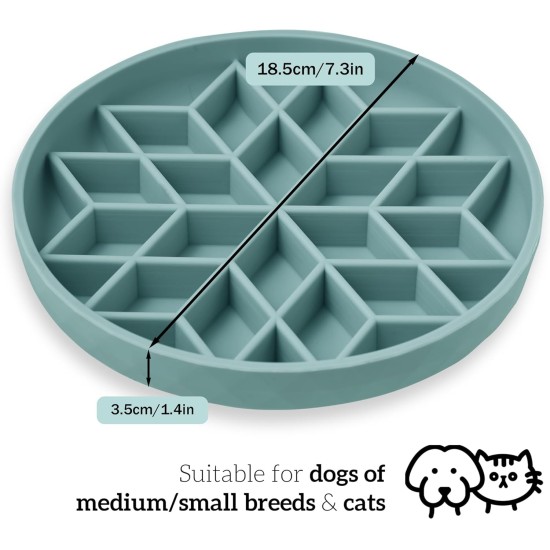 OHMO Anti-sling dog bowl, anti-slinging bowl dogs for cats puppies, healthy eating, stops bloating, non-slip, environmentally friendly silicone (slate grey) OHMO Anti-sling dog bowl, anti-slinging bowl dogs for cats puppies, healthy eating, stops bloating, non-slip, environmentally friendly silicone (slate grey)