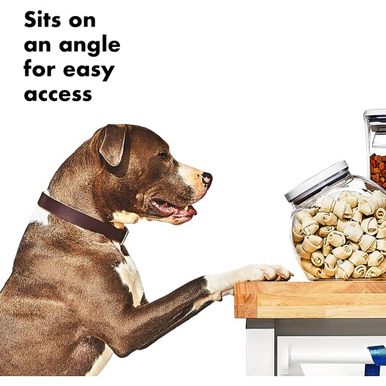 OXO Good Grips Pet Feeder 4.25L Ideal for up to 4 lbs Dog Food or 4 lb Cat Food, Airtight, BPA Free OXO Good Grips Pet Feeder 4.25L Ideal for up to 4 lbs Dog Food or 4 lb Cat Food, Airtight, BPA Free