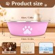 OYIWINMI Dog Bowl, Stainless Steel, Small Dogs, Food Bowl and Water Bowl with Non-Slip Silicone Base for Small, Medium Dogs and Cats (860 ml) Pack of 3