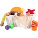 OtterPets Pet Toy Storage - Bone Shaped Basket - Cotton Rope Handmade - Dog Cat Toy Storage