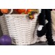 OtterPets Pet Toy Storage - Bone Shaped Basket - Cotton Rope Handmade - Dog Cat Toy Storage