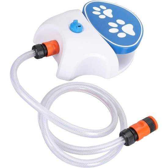Outdoor Water Fountain for Dogs, Step On - Easy to Activate Water Dispenser for Dogs, Dog Sprinkler, Drinking Water Feeder with Hose Outdoor Water Fountain for Dogs, Step On - Easy to Activate Water Dispenser for Dogs, Dog Sprinkler, Drinking Water Feeder with Hose