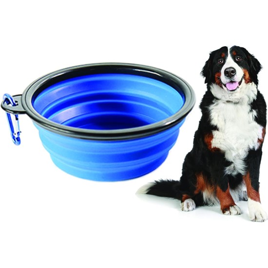 PARENCE - Travel Bowls for Dogs and Cats, Collapsible Silicone/Certified Component Free Travel Bowl for Volatile Substances (Blue) PARENCE - Travel Bowls for Dogs and Cats, Collapsible Silicone/Certified Component Free Travel Bowl for Volatile Substances (Blue)