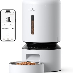 PETLIBRO 5L Automatic Cat Feeder, 5G/2.4G WiFi Intelligent Cat Food, Dry Food Dispenser for Cats, Cat or Dogs with App Control, 1-10 Meals a Day, White PETLIBRO 5L Automatic Cat Feeder, 5G/2.4G WiFi Intelligent Cat Food, Dry Food Dispenser for Cats, Cat or Dogs with App Control, 1-10 Meals a Day, White