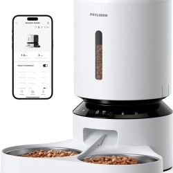 PETLIBRO 5L Automatic Feeder for 2 Cats and Dogs with App, 5G WiFi Pet Feeder, Automatic Cat Feeder with Sensor for Low Feed, 1-10 Meals a Day PETLIBRO 5L Automatic Feeder for 2 Cats and Dogs with App, 5G WiFi Pet Feeder, Automatic Cat Feeder with Sensor for Low Feed, 1-10 Meals a Day