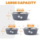PETTOM Pack of 2 Stainless Steel Dog Bowls (860 ml), Feeding Bowl for Small Dogs and Cats, Stainless Steel with Non-Slip Silicone Base, Drinking Bowl for Dogs and Cats, S - 17.5 cm, Grey PETTOM Pack of 2 Stainless Steel Dog Bowls (860 ml), Feeding Bowl for Small Dogs and Cats, Stainless Steel with Non-Slip Silicone Base, Drinking Bowl for Dogs and Cats, S - 17.5 cm, Grey