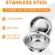 PETTOM Pack of 2 Stainless Steel Dog Bowls (860 ml), Feeding Bowl for Small Dogs and Cats, Stainless Steel with Non-Slip Silicone Base, Drinking Bowl for Dogs and Cats, S - 17.5 cm, Grey PETTOM Pack of 2 Stainless Steel Dog Bowls (860 ml), Feeding Bowl for Small Dogs and Cats, Stainless Steel with Non-Slip Silicone Base, Drinking Bowl for Dogs and Cats, S - 17.5 cm, Grey