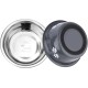 PETTOM Pack of 2 Stainless Steel Dog Bowls (860 ml), Feeding Bowl for Small Dogs and Cats, Stainless Steel with Non-Slip Silicone Base, Drinking Bowl for Dogs and Cats, S - 17.5 cm, Grey PETTOM Pack of 2 Stainless Steel Dog Bowls (860 ml), Feeding Bowl for Small Dogs and Cats, Stainless Steel with Non-Slip Silicone Base, Drinking Bowl for Dogs and Cats, S - 17.5 cm, Grey