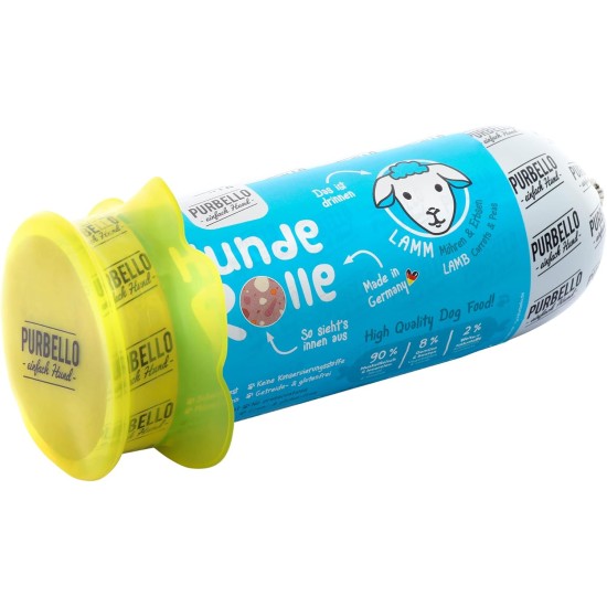 PURBELLO Dog Roll Fresh Cap for Clean Storage and Maximum Durability - Lid Especially for Our Dog Sausage, Size 800 g PURBELLO Dog Roll Fresh Cap for Clean Storage and Maximum Durability - Lid Especially for Our Dog Sausage, Size 800 g