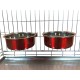 Pair of Dog Bowls for Crates/Cages or Pens, Large, 2.0 Litre, Pink Pair of Dog Bowls for Crates/Cages or Pens, Large, 2.0 Litre, Pink