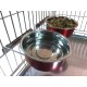 Pair of Dog Bowls for Crates/Cages or Pens, Large, 2.0 Litre, Pink Pair of Dog Bowls for Crates/Cages or Pens, Large, 2.0 Litre, Pink