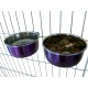 Pair of Dog Bowls for Crates/Cages or Pens, Large, 2.0 Litre, Pink Pair of Dog Bowls for Crates/Cages or Pens, Large, 2.0 Litre, Pink