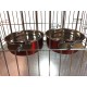 Pair of Dog Bowls for Crates/Cages or Pens, Large, 2.0 Litre, Pink Pair of Dog Bowls for Crates/Cages or Pens, Large, 2.0 Litre, Pink