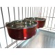 Pair of Dog Bowls for Crates/Cages or Pens, Large, 2.0 Litre, Pink Pair of Dog Bowls for Crates/Cages or Pens, Large, 2.0 Litre, Pink