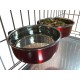Pair of Dog Bowls for Crates/Cages or Pens, Large, 2.0 Litre, Pink Pair of Dog Bowls for Crates/Cages or Pens, Large, 2.0 Litre, Pink