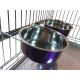 Pair of Dog Bowls for Crates/Cages or Pens, Large, 2.0 Litre, Pink Pair of Dog Bowls for Crates/Cages or Pens, Large, 2.0 Litre, Pink