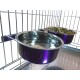 Pair of Dog Bowls for Crates/Cages or Pens, Large, 2.0 Litre, Pink Pair of Dog Bowls for Crates/Cages or Pens, Large, 2.0 Litre, Pink