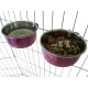 Pair of Dog Bowls for Crates/Cages or Pens, Large, 2.0 Litre, Pink Pair of Dog Bowls for Crates/Cages or Pens, Large, 2.0 Litre, Pink