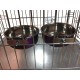 Pair of Dog Bowls for Crates/Cages or Pens, Large, 2.0 Litre, Pink Pair of Dog Bowls for Crates/Cages or Pens, Large, 2.0 Litre, Pink