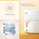 Panasonic CP-JNF01CW Smart Pet Feeder, Automatic Feeder, Cats & Small, Medium Dogs, 2.8 Litres, App Control, Level Monitoring, WiFi, Dishwasher Safe Bowl, Dual Stream, White