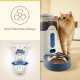 Panasonic CP-JNF01CW Smart Pet Feeder, Automatic Feeder, Cats & Small, Medium Dogs, 2.8 Litres, App Control, Level Monitoring, WiFi, Dishwasher Safe Bowl, Dual Stream, White