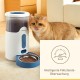 Panasonic CP-JNF01CW Smart Pet Feeder, Automatic Feeder, Cats & Small, Medium Dogs, 2.8 Litres, App Control, Level Monitoring, WiFi, Dishwasher Safe Bowl, Dual Stream, White