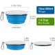 Pawaboo Foldable Dog Bowl, Pack of 2 450 ml Dog Travel Bowls, Portable Silicone Leak-Proof Drinking Bowl, Feeding Bowl with Lid and Carabiner for Dogs Cats Walks on the Go - Turquoise + Purple Pawaboo Foldable Dog Bowl, Pack of 2 450 ml Dog Travel Bowls, Portable Silicone Leak-Proof Drinking Bowl, Feeding Bowl with Lid and Carabiner for Dogs Cats Walks on the Go - Turquoise + Purple