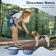 Pawaboo Foldable Dog Bowl, Pack of 2 450 ml Dog Travel Bowls, Portable Silicone Leak-Proof Drinking Bowl, Feeding Bowl with Lid and Carabiner for Dogs Cats Walks on the Go - Turquoise + Purple Pawaboo Foldable Dog Bowl, Pack of 2 450 ml Dog Travel Bowls, Portable Silicone Leak-Proof Drinking Bowl, Feeding Bowl with Lid and Carabiner for Dogs Cats Walks on the Go - Turquoise + Purple