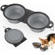 Pawaboo Foldable Dog Bowl, Pack of 2 450 ml Dog Travel Bowls, Portable Silicone Leak-Proof Drinking Bowl, Feeding Bowl with Lid and Carabiner for Dogs Cats Walks on the Go - Turquoise + Purple Pawaboo Foldable Dog Bowl, Pack of 2 450 ml Dog Travel Bowls, Portable Silicone Leak-Proof Drinking Bowl, Feeding Bowl with Lid and Carabiner for Dogs Cats Walks on the Go - Turquoise + Purple