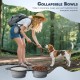 Pawaboo Foldable Dog Bowl, Pack of 2 450 ml Dog Travel Bowls, Portable Silicone Leak-Proof Drinking Bowl, Feeding Bowl with Lid and Carabiner for Dogs Cats Walks on the Go - Turquoise + Purple Pawaboo Foldable Dog Bowl, Pack of 2 450 ml Dog Travel Bowls, Portable Silicone Leak-Proof Drinking Bowl, Feeding Bowl with Lid and Carabiner for Dogs Cats Walks on the Go - Turquoise + Purple