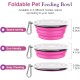 Pawaboo Foldable Dog Bowl, Pack of 2 450 ml Dog Travel Bowls, Portable Silicone Leak-Proof Drinking Bowl, Feeding Bowl with Lid and Carabiner for Dogs Cats Walks on the Go - Turquoise + Purple Pawaboo Foldable Dog Bowl, Pack of 2 450 ml Dog Travel Bowls, Portable Silicone Leak-Proof Drinking Bowl, Feeding Bowl with Lid and Carabiner for Dogs Cats Walks on the Go - Turquoise + Purple