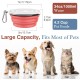 Pawaboo Foldable Dog Bowl, Pack of 2 450 ml Dog Travel Bowls, Portable Silicone Leak-Proof Drinking Bowl, Feeding Bowl with Lid and Carabiner for Dogs Cats Walks on the Go - Turquoise + Purple Pawaboo Foldable Dog Bowl, Pack of 2 450 ml Dog Travel Bowls, Portable Silicone Leak-Proof Drinking Bowl, Feeding Bowl with Lid and Carabiner for Dogs Cats Walks on the Go - Turquoise + Purple