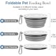 Pawaboo Foldable Dog Bowl, Pack of 2 450 ml Dog Travel Bowls, Portable Silicone Leak-Proof Drinking Bowl, Feeding Bowl with Lid and Carabiner for Dogs Cats Walks on the Go - Turquoise + Purple Pawaboo Foldable Dog Bowl, Pack of 2 450 ml Dog Travel Bowls, Portable Silicone Leak-Proof Drinking Bowl, Feeding Bowl with Lid and Carabiner for Dogs Cats Walks on the Go - Turquoise + Purple